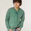 Świąteczna edycja limitowana Logo Graficzny Henley Świąteczna edycja limitowana Logo Graficzny Henley