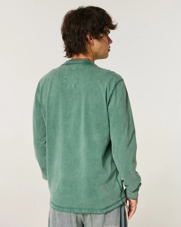 Świąteczna edycja limitowana Logo Graficzny Henley Świąteczna edycja limitowana Logo Graficzny Henley