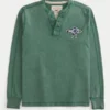 Świąteczna edycja limitowana Logo Graficzny Henley Świąteczna edycja limitowana Logo Graficzny Henley