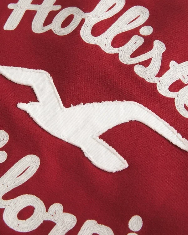 Świąteczna kolekcja Sherpa-Lined Zip-Up Logo Graphic Hoodie Świąteczna kolekcja Sherpa-Lined Zip-Up Logo Graphic Hoodie