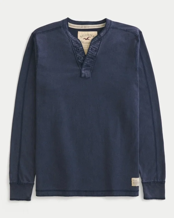 Świąteczna koszulka z kapturem Henley Świąteczna koszulka z kapturem Henley