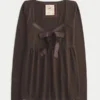 Świąteczna oferta Easy Satin Tie-Front Knit Babydoll Top Świąteczna oferta Easy Satin Tie-Front Knit Babydoll Top
