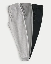 Zestaw 3 par luźnych spodni dresowych z polaru