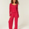 Zestaw Always Cozy Henley & Wide-Leg Pants Zestaw Always Cozy Henley & Wide-Leg Pants