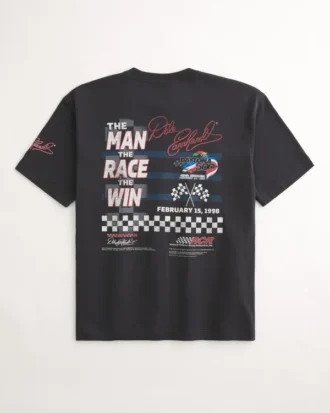 Zestaw koszulki z nadrukiem Dale Earnhardt NASCAR i flanelowych spodni piżamowych